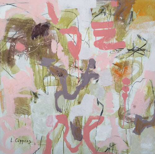 Picking flowers-Linda Coppens-abstract painting