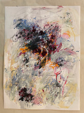 The painting on the studio floor