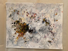 the painting on the studio floor