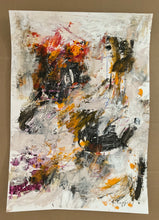 the painting on the studio floor