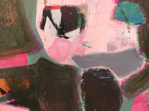 Detail of "Blush and Turquoise Tango"