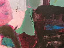 Detail of "Blush and Turquoise Tango"