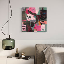 "Blush and Turquoise Tango" in a home interior