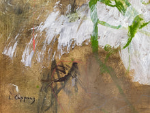 Detail of the painting showing the signature