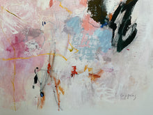 detail of the painting with signature