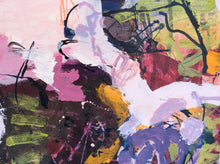 Detail of Abstract painting titled "Dancing Hues"