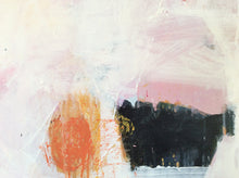 detail of abstract painting titled 'Dreams Through Mist' by Linda Coppens.
