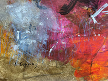 Detail of the painting showing the signature