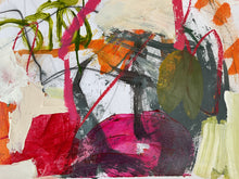 deal of the painting with a mix of colors and textures