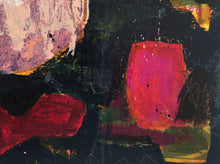Detail of Abstract painting titled "Infinite Shades of Darkness"