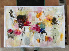 the painting on the studio floor