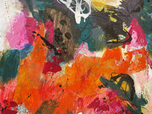 Detail of Abstract painting titled 'Nature's Vibrancy'