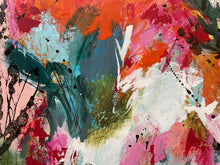 Detail of Abstract painting titled 'Nature's Vibrancy'