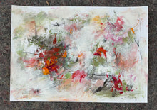 the painting on the studio floor