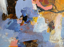 detail of the painting where the signature is visible