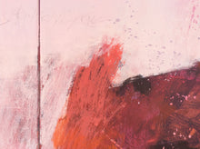 Detail of Abstract painting titled 'Whispers of the Heart.'