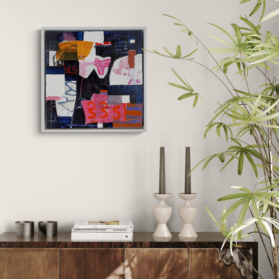 the painting in a modern interior