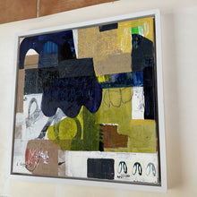 the framed piece seen from the side