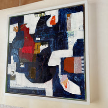 the framed artwork seen from the side