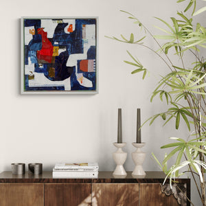 the painting in a modern interior