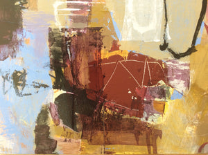 Abstract mixed media-Linda Coppens-detail