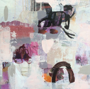 Abstract mixed media painting-Linda Coppens