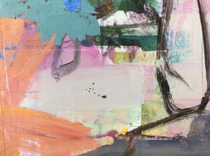 Abstract collage and mixed media-Linda Coppens-detail