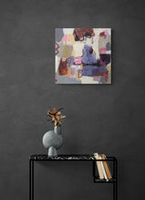 Abstract mixed media painting-Linda Coppens-in situ