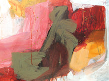 Linda Coppens-Colorful abstract painting in many layers on Terraskin stone paper-detail