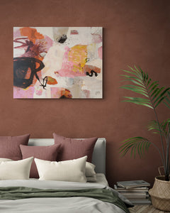 Poetry of life 13-Linda Coppens-abstract painting-in situ