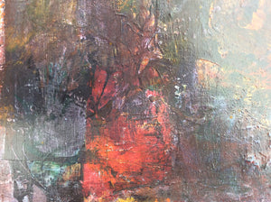 Border crossing - abstract painting - detail