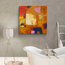 Cinnamon punch-abstract oil painting-Linda Coppens-interior