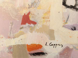 Daydreams-Linda Coppens-abstract painting-detail-signature