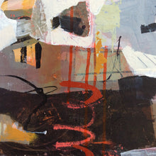 Haikyo IX-abstract painting inspired by urban exploration-Linda Coppens-detail