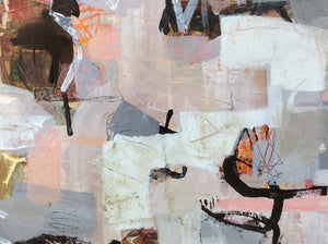 Haikyo X-abstract painting inspired by urban exploration-Linda Coppens--detail