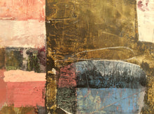 Linda Coppens-Landscape of the mind 3-abstract painting in oil and cold wax on wooden panel-detail