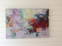 La vie en rose 3 - abstract painting on the wall