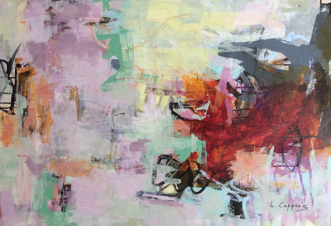 La vie en rose 3 - abstract painting