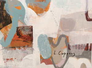 Let us imagine-abstract painting-Linda Coppens-detail-signature