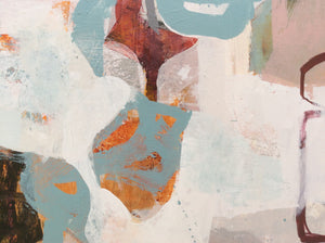 Let us imagine-abstract painting-Linda Coppens-detail