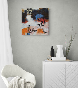 The energy within-Linda Coppens-abstract painting-in interior