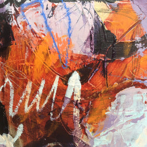 Many rivers to cross - abstract painting - detail