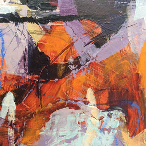 Many rivers to cross - abstract painting - detail