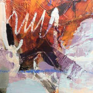 Many rivers to cross - abstract painting - detail