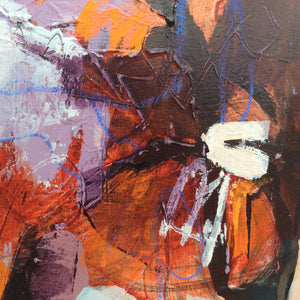 Many rivers to cross - abstract painting - detail