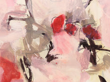 Pink Petals and Passion-abstract painting-Linda Coppens-detail