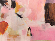 Subtle Intrigue-abstract painting-Linda Coppens-detail with signature
