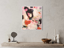 Swirling Dreams in Rosy Skies-abstract painting-Linda Coppens-interior