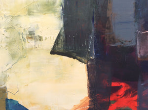 Traces of the past 7-abstract painting-Linda Coppens-detail