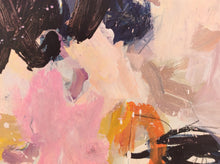 Whispers of Pink-abstract painting-Linda Coppens-detail